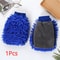 Waterproof Mitt Soft Mesh Back, Microfiber Car Wash Gloves Chenille, Wax Detailing Brush Double Faced Glove Mitt Car