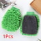 Waterproof Mitt Soft Mesh Back, Microfiber Car Wash Gloves Chenille, Wax Detailing Brush Double Faced Glove Mitt Car
