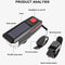 USB Rechargeable Solar Bicycle Light, Bike Front Lamp with Horn Flashlight, MTB Mountain Road Power Display Bicycle