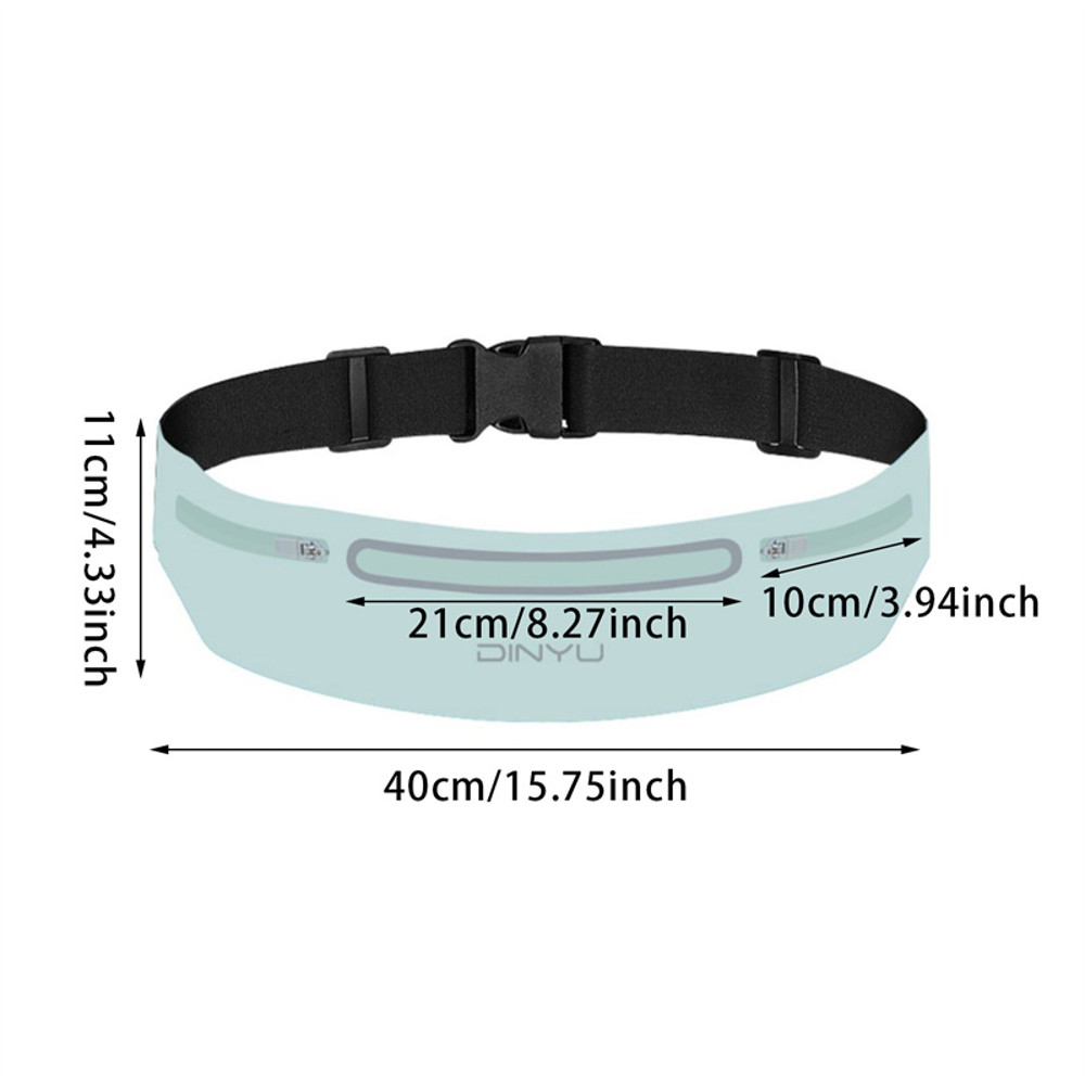 Running Pouch Belt Portable, Sports Waist Pack Fanny Pack Wallet Adjustable, Phone Holder Men Women Gym Bum Bag