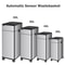 Smart Trash Can, Stainless Steel Garbage Bin, Large Kitchen Garbage Cube, Automatic Home Dustbin, Liters Wastebasket