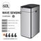 Smart Trash Can, Stainless Steel Garbage Bin, Large Kitchen Garbage Cube, Automatic Home Dustbin, Liters Wastebasket