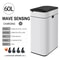 Smart Trash Can, Stainless Steel Garbage Bin, Large Kitchen Garbage Cube, Automatic Home Dustbin, Liters Wastebasket