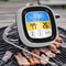 LCD Touchscreen Timer Smart Digital Meat Thermometer with Probe for BBQ Grill, Food Temperature Gauge Oven Cooking