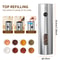 USB C Fast Charge, Stainless Steel Salt Pepper, Auto Adjustable Coarseness Grinder Set, LED Indicator Kitchen Restaurant