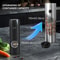 USB C Fast Charge, Stainless Steel Salt Pepper, Auto Adjustable Coarseness Grinder Set, LED Indicator Kitchen Restaurant