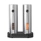 USB C Fast Charge, Stainless Steel Salt Pepper, Auto Adjustable Coarseness Grinder Set, LED Indicator Kitchen Restaurant
