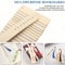 DIY Wooden Craft Bookmarks Set, Wooden Blank Bookmarks with Tassels, Square Tag Wedding Birthday Party Decor