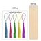 DIY Wooden Craft Bookmarks Set, Wooden Blank Bookmarks with Tassels, Square Tag Wedding Birthday Party Decor