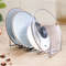 Retractable Foldable Stainless Steel Pot Lid Rack, Pan Lid Organizer Plate Dish Holder Shelf, Kitchen Gadgets Tableware