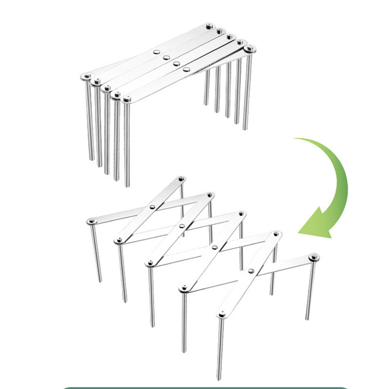 Retractable Foldable Stainless Steel Pot Lid Rack, Pan Lid Organizer Plate Dish Holder Shelf, Kitchen Gadgets Tableware