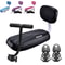 Children Seat With Back Rest Bicycle Back Seat Bike PU Leather Soft Cushion Rear Rack Water Resista 1