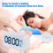 Battery Operated Digital Alarm Clock With Indoor Temperature Light Sensor Backlight Display For Bed 4