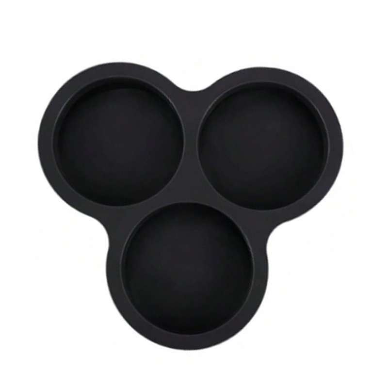 Silicone Egg Mold Air Fryer Egg Pan Reusable 3-Cavity Muffin Cake Baking Mould Kitchen Cooking Accessories