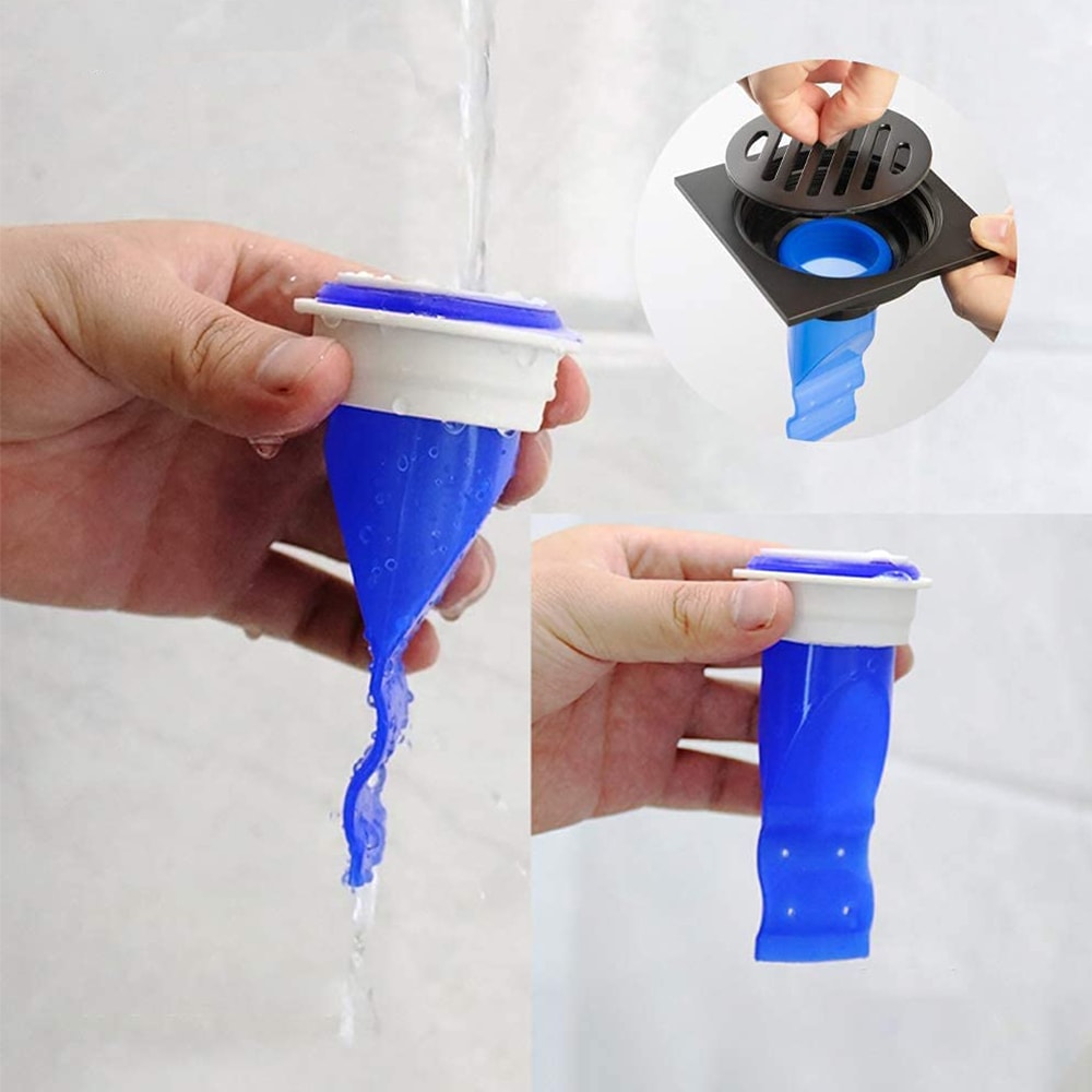 Anti Odor Silicone Floor Drain, Backflow Preventer Trap for Bathroom, Kitchen Sink Pipes