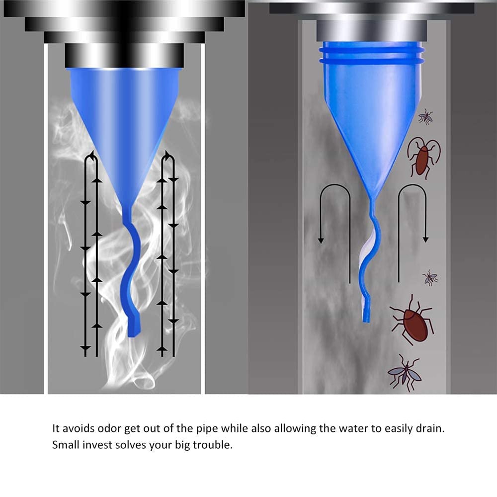 Anti Odor Silicone Floor Drain, Backflow Preventer Trap for Bathroom, Kitchen Sink Pipes