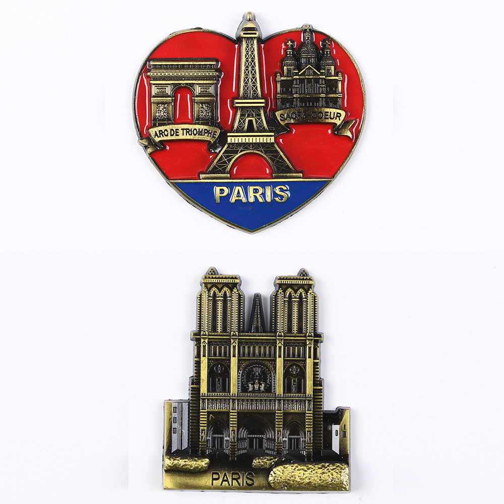 Eiffel Tower Paris Metal Fridge Magnet, France Travel Souvenirs Gift, Refrigerator Sticker Home Decor