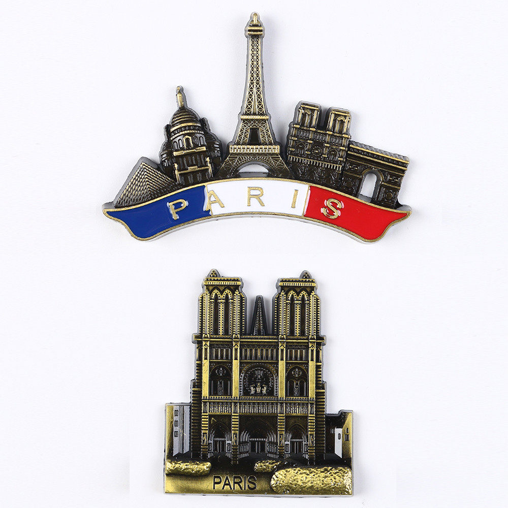 Eiffel Tower Paris Metal Fridge Magnet, France Travel Souvenirs Gift, Refrigerator Sticker Home Decor