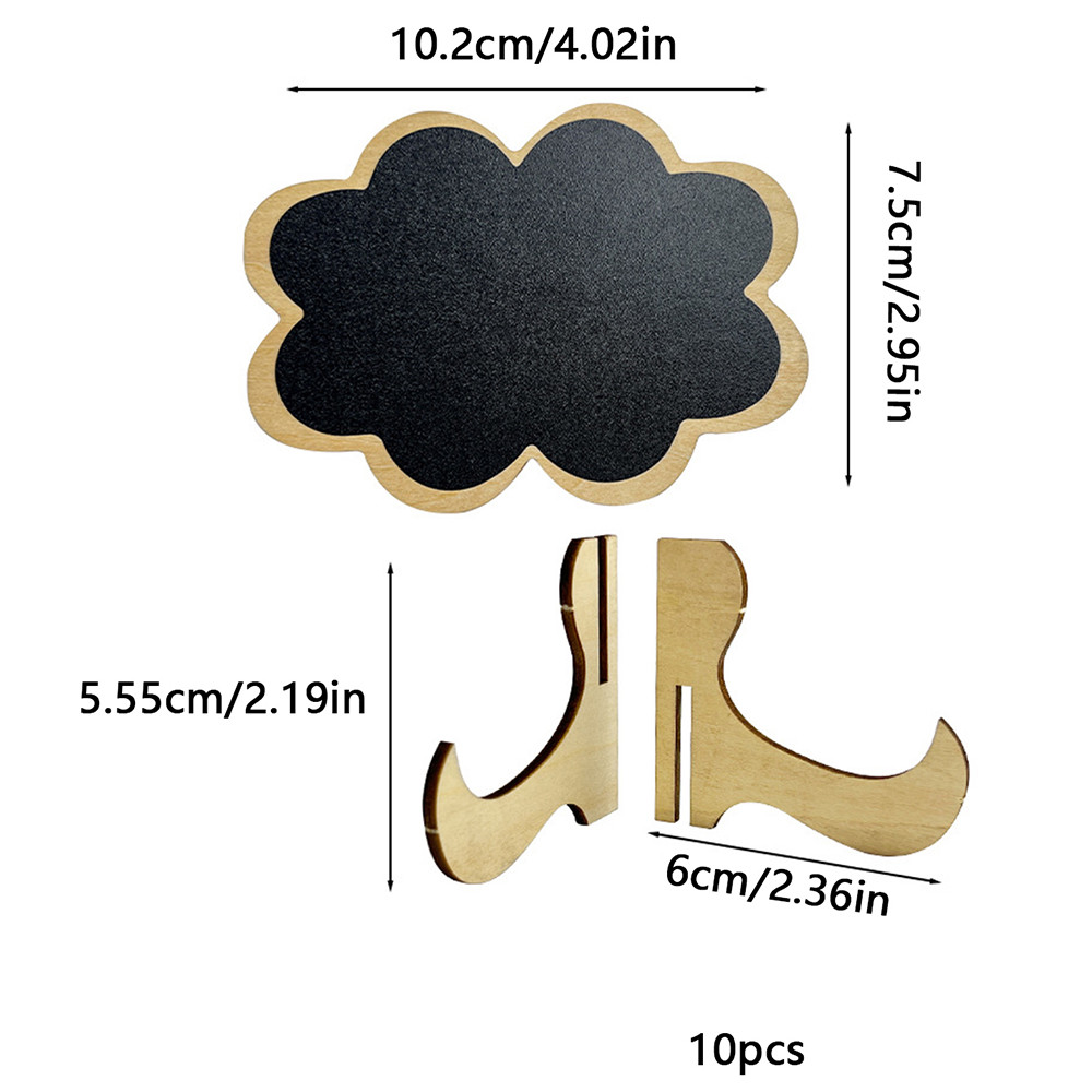 Wooden Chalkboards for Weddings, Mini Chalkboard Signs With Easel, Birthday Message Labels