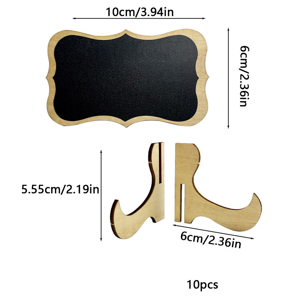 Wooden Chalkboards for Weddings, Mini Chalkboard Signs With Easel, Birthday Message Labels