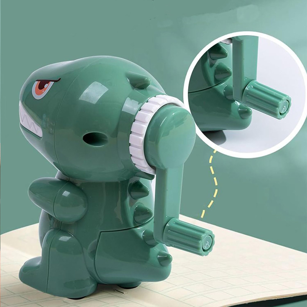 Manual Cartoon Sharpener Dinosaur Pencil Sharpener Fast Sharpening For School Student Home Office U 2