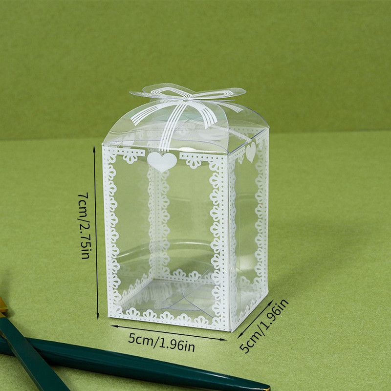 Candy Favor Gift Packaging Boxes for Wedding, Birthday, Christmas, and Transparent PVC Box Plastic Wrapping