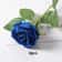 Realistic Velvet Artificial Blue Rose Bouquet, Faux Fake Flowers for Weddings, Home Decor Party Table Decor
