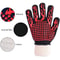 High Temperature Resistant BBQ Grill Gloves, Fireproof Barbecue Mitts, Non-Slip Oven Gloves