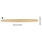 Premium Wood Rolling Pin with Handle, Kitchen Dough Roller for Pastry, Pizza, Pasta Baking