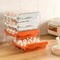 Foodgrade Egg Holder Refrigerator Egg Storage Box With Automatic Rolling Drawerstyle Egg Rack Doubl