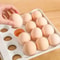 Foodgrade Egg Holder Refrigerator Egg Storage Box With Automatic Rolling Drawerstyle Egg Rack Doubl