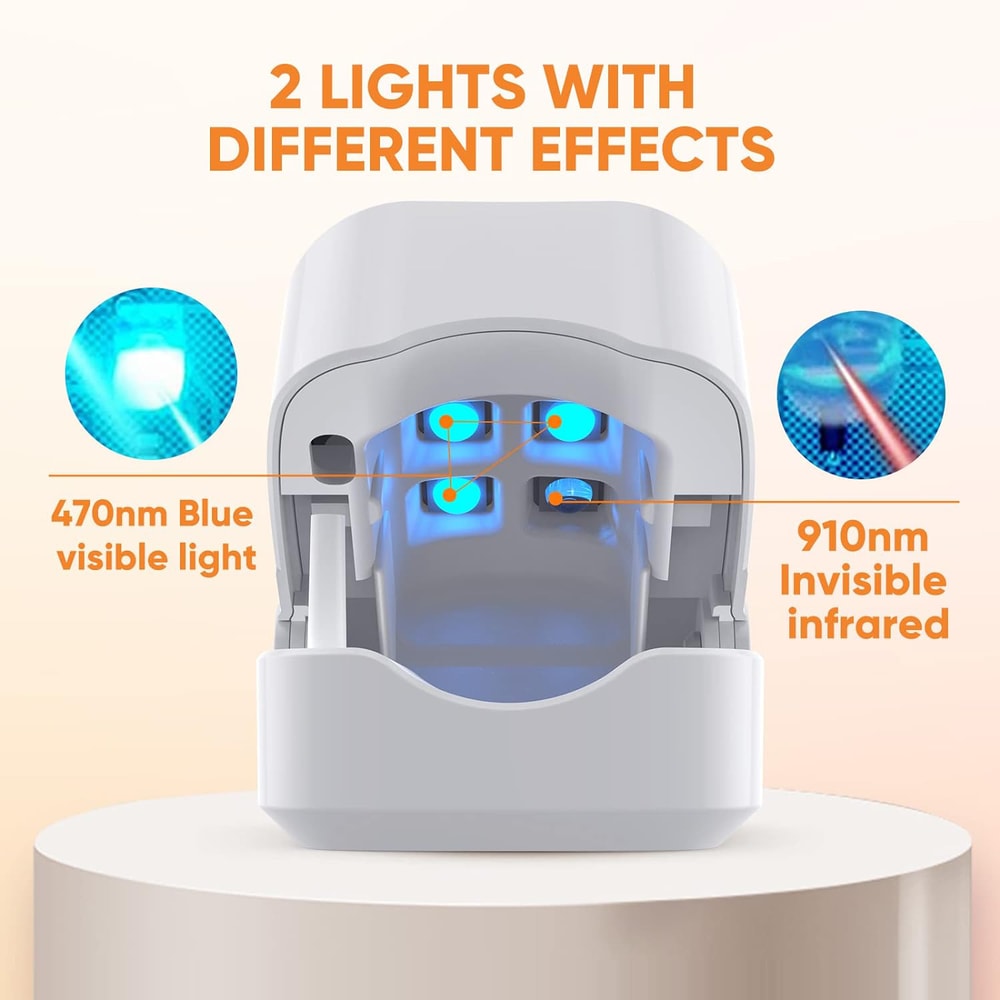 LED Laser Device for Nail Fungus Treatment, Cleaning Onychomycosis, USB Charge, Infrared Light, Nail Salon