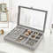 Display Organizer Box For Jewelry Velvet Glass Tray Holder Case For Rings Earrings 4
