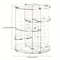 Spinning Countertop Holder Clear Makeup Organizer With Rotation Bathroom Cosmetics Storage 2