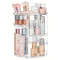 Spinning Countertop Holder Clear Makeup Organizer With Rotation Bathroom Cosmetics Storage 5