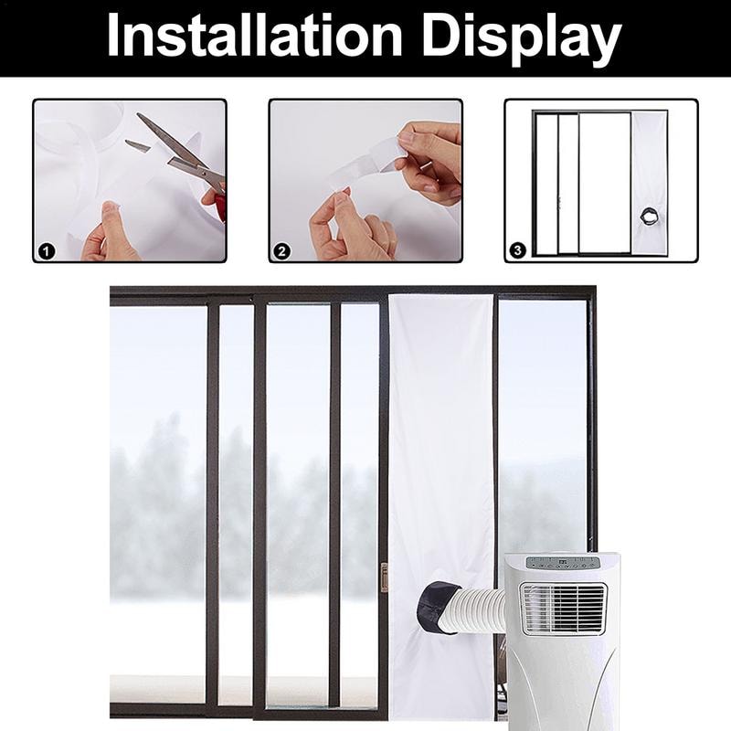 Portable Mobile AC, Universal Window Seal Kit, Tumble Dryer Window Sealing Cloth