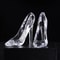 High-Heeled Shoe Figurine, Cinderella's Crystal Glass Slipper, Transparent Acrylic Wedding Decoration, Valentine's Day