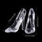 High-Heeled Shoe Figurine, Cinderella's Crystal Glass Slipper, Transparent Acrylic Wedding Decoration, Valentine's Day