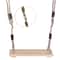 Pastoral Wooden Swing for Adults, Children, High-Quality Anti-Corrosion, Polished Four-Board Outdoor Indoor Wood Swing