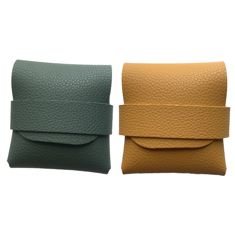 Travel Condom Case, Elegant PU Leather Box, Secure Small Purse for Condoms, Compact Design, Protects and Keeps Condoms