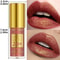 Shiny Long Lasting Lip Gloss Waterproof Liquid Lipstick Glitter Metallic Lip Oil 4