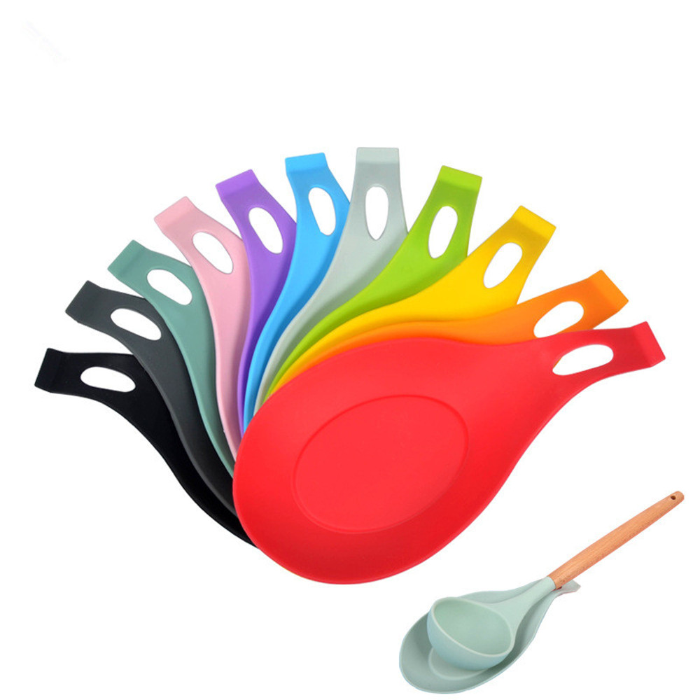 Heat Resistant Silicone Spoon Mat, Food Grade Placemat Tray, Drink Glass Coaster Hot Sale Kitchen Tool