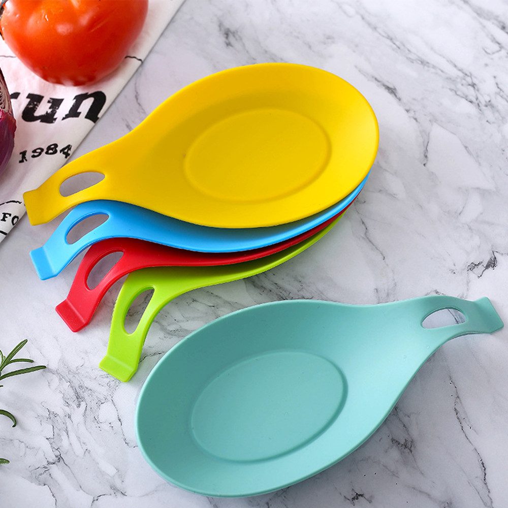 Heat Resistant Silicone Spoon Mat, Food Grade Placemat Tray, Drink Glass Coaster Hot Sale Kitchen Tool