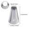 Russian Open Star Piping Nozzles, Cake Decorating Tips Set, Icing Pastry Nozzles for Cupcakes & Cookies
