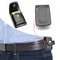 Men Box Holder with High Leather Cover, Windproof Zip Cigarette Lighter Gift, Small Case for Super Match