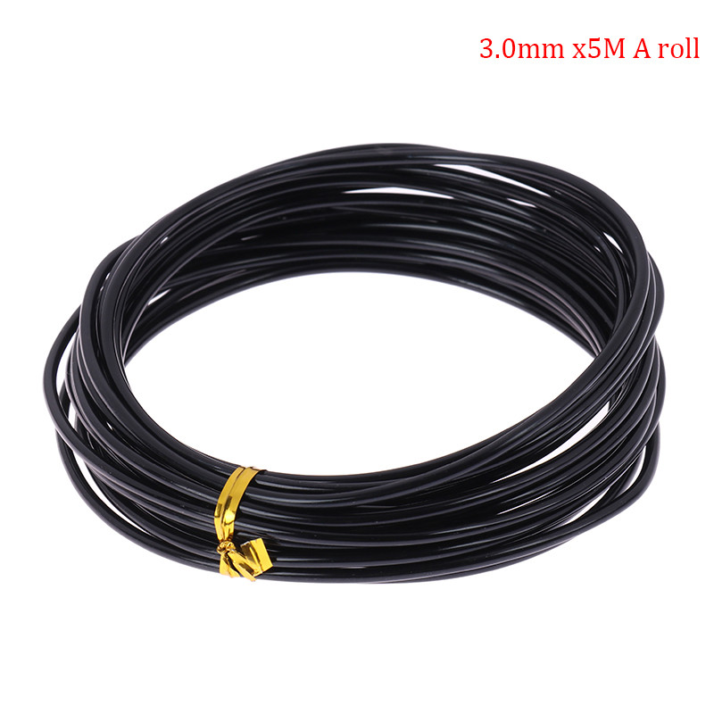 Anodized Aluminum Bonsai Training Wire Total Black Wire for Plant Shapes