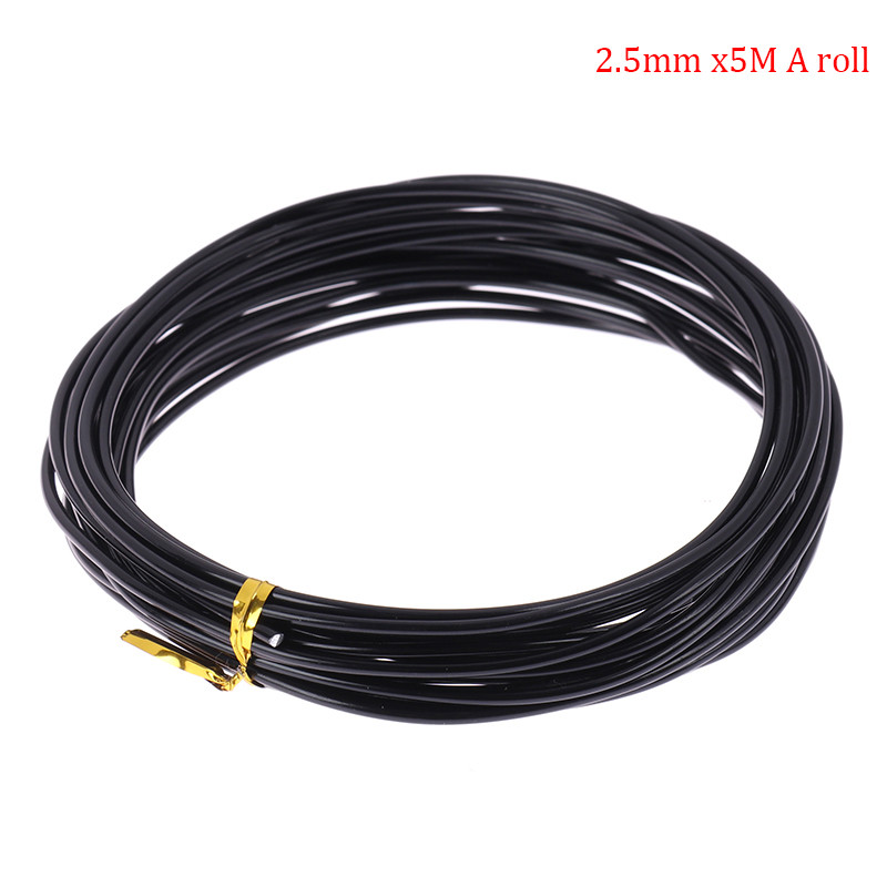 Anodized Aluminum Bonsai Training Wire Total Black Wire for Plant Shapes