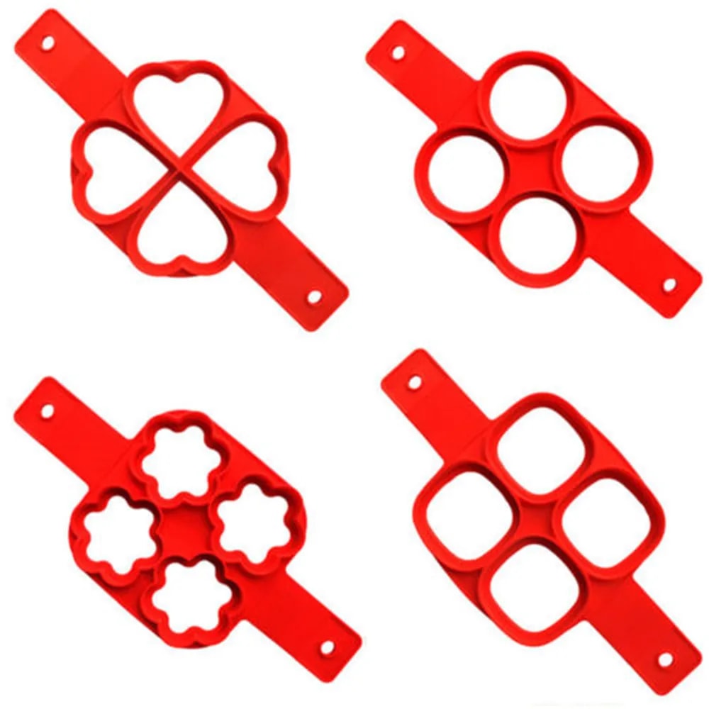 Egg Cooker Nonstick Pancake Maker Silicone Fried Egg Shaper Omelet Mold For Kitchen 6