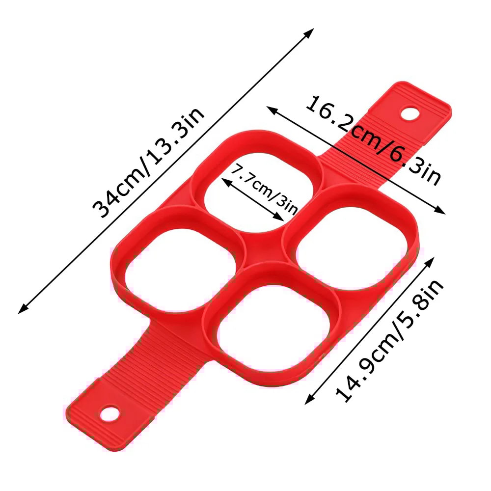 Egg Cooker Nonstick Pancake Maker Silicone Fried Egg Shaper Omelet Mold For Kitchen 5