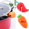 Silicone Tools, Raise The Lid Anti-Overflow Device for Boiling Soup, Reusable Cooking Tools for Home, Carrot Pepper